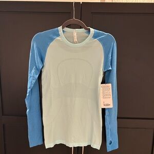 Lululemon Swiftly Tech Long-Sleeve Shirt Aqua